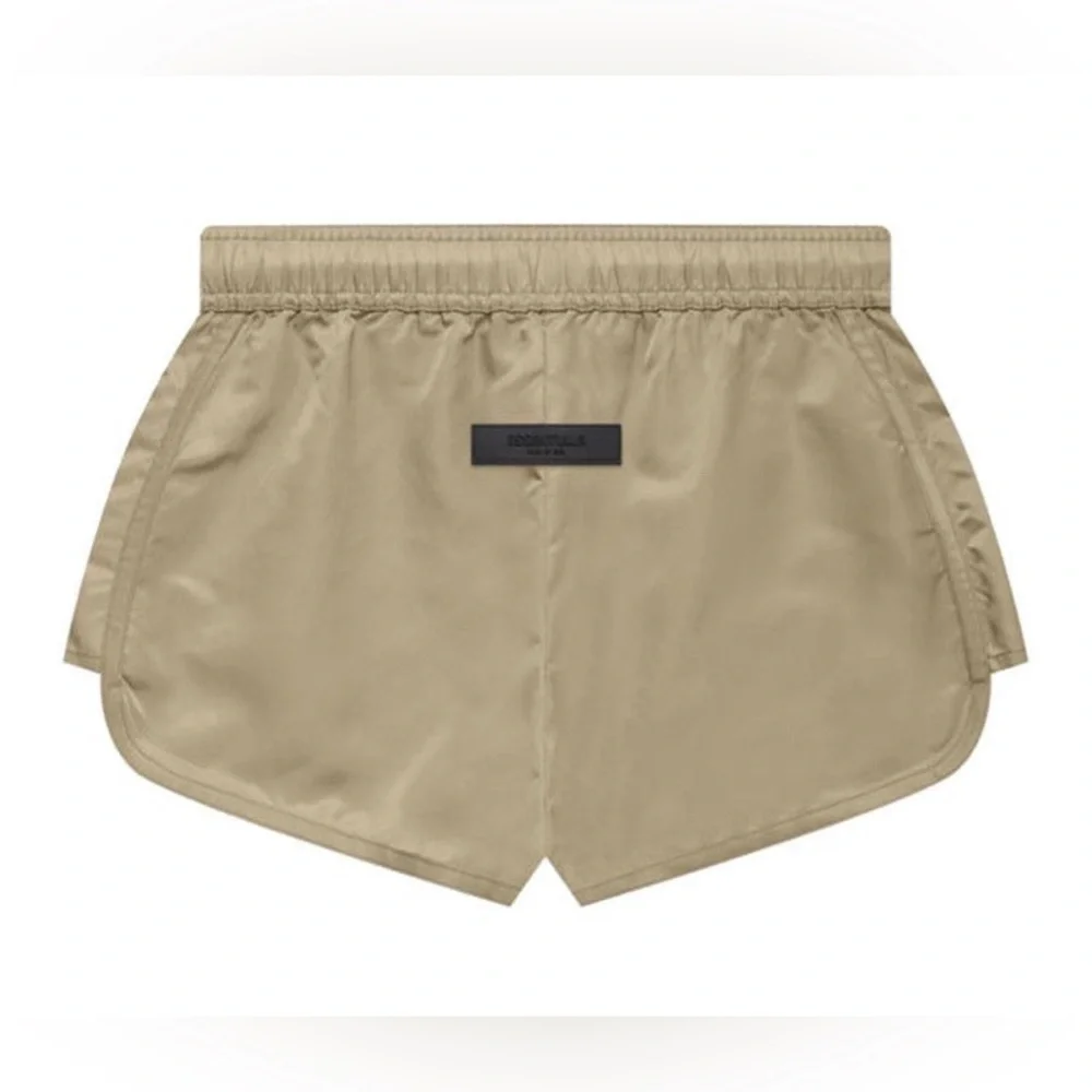 NWT Essentials Fear Of God Women's Desert Taupe Running Shorts, MED
